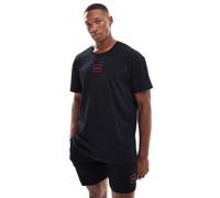 HUGO Bodywear - Laze - T-shirt nera in coordinato-Nero S