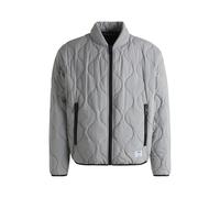 HUGO Boho2421 - Giacca trapuntata impermeabile da uomo con logo, Grigio 084, XXL