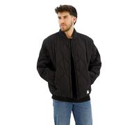 HUGO Boho2421 - Giacca trapuntata impermeabile da uomo con logo, Nero, XL