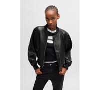 HUGO Bomber in similpelle con rifiniture con logo Happy HUGO - Style Alba-1_B, 50523175 Nero 44