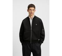 HUGO Bomber oversize in jersey di misto cotone - Style Dargenzip, 50542590 Nero L