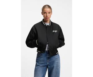 HUGO Bomber stile college imbottito in satin - Style Felax-1_B, 50563077 Nero XL