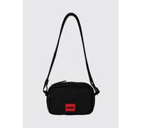 HUGO Borsa a tracolla Ethon 3.0 in nylon riciclato con logo applicato OS Nero