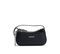 HUGO Borsa a tracolla in similpelle con clutch rimovibile e logo - Style Chris Crossb Multi R, 50536079 Nero pz.