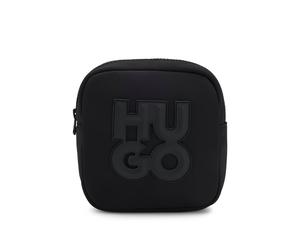 HUGO Borsa messenger per bambini con logo scomposto - Style G00323/09BUNQ, G00323 Nero ONESI