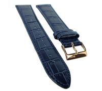 Hugo Boss 1513371 Cinturino Per Orologio 20Mm | Pelle, Blu, Chiusura A Doppia