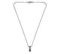 BOSS Collana in acciaio inox nera con pendente effetto righe - Style BROOKS, HB1580834 Grigio scuro pz.