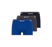 Hugo Boss 3-Pack Stretch Cotton Regular Fit Trunks Boxer Aderenti Uomo (Pacco da 3)