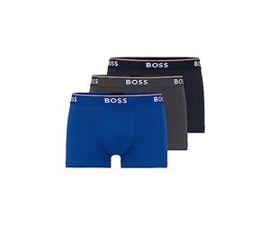Hugo Boss 3-Pack Stretch Cotton Regular Fit Trunks Boxer Aderenti Uomo (Pacco da 3)