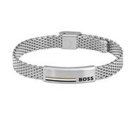 BOSS Bracciale in mesh di acciaio con targhetta brandizzata - Style ALEN, 58137026 Color argento pz.