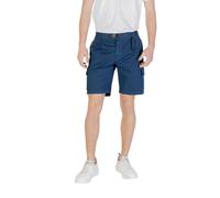 Hugo Boss Blue Cotton Bermuda Shorts - W30
