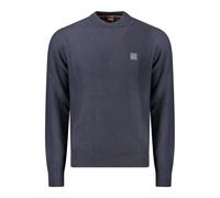 Hugo Boss Blue Cotton Men Sweater - XL