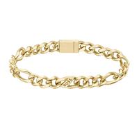 Hugo Boss Bracciale Acciaio Placcato Oro Rian 1580614 Uomo Lunghezza 19 cm - Bracciale