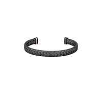 BOSS Bracciale nero con motivo a spina di pesce - Style TAILORED, HB1580673 Nero pz.