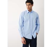 Hugo Boss - Camicia a maniche lunghe vestibilità classica in cotone blu con bottoni S