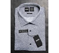HUGO BOSS Uomo Hank Kent Viaggio Slim Fit Performance Stretch Camicia 40 15.7