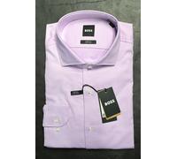Hugo Boss Camicia Da Uomo Max Easy Iron Slim Fit In Cotone Stretch 39 15.5 34/35