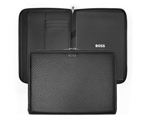 Hugo Boss Cartella per conferenze A4 Monogram Zipped Black