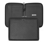 Hugo Boss Cartella per conferenze A5 Monogram Zipped Black