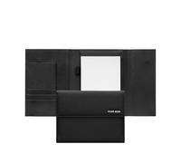 HUGO BOSS caso di scrittura Pinstripe Writing Set Black nero