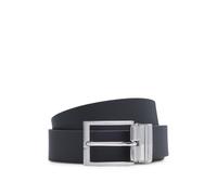 Hugo Boss Cintura Reversibile con Placca e Fibbie ad Ardiglione Nero