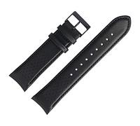 HUGO BOSS Cinturino per orologio, 22 mm, in pelle, nero, liscio, 659302762