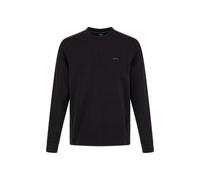 Hugo Boss Elegant Black Cotton Round Neck Sweatshirt - S
