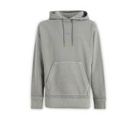 Hugo Boss Grey Cotton Logo Details Hooded Sweatshirt - S