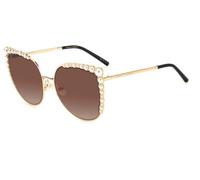 Hugo Boss HER 0076/S 000-HA 58 Women's Sunglasses - Rose Gold Frame, Brown Gradient Lenses