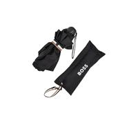 BOSS Mini ombrello con cinturino di chiusura con righe tipiche del marchio - Style Umbrella Mini Iconic Black, 58122618 Nero pz.