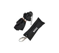 BOSS Mini ombrello con cinturino di chiusura con righe tipiche del marchio - Style Umbrella Mini Iconic Black, 58122618 Nero pz.