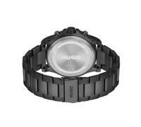 HUGO Orologio Analogico Multifunzione al Quarzo da Uomo Collezione #IMPRESS - FOR HIM con Cinturino in Acciaio Inossidabile Nero - 1530296