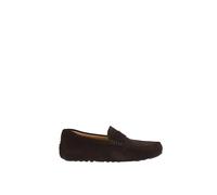 BOSS Mocassini penny in pelle scamosciata - Style Noel_Mocc_sdpeb, 50541750 Marrone scuro 41