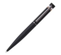 Hugo Boss Loop Iconic HSG3524A Ballpoint Pen Brass and Rubber Black Length: 14.6