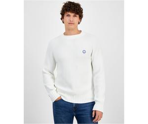 Hugo Boss Mens Sonni Felpa Maglione Pullover Girocollo Bianco 2XL Cotone