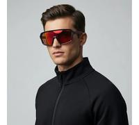 Hugo Boss Occhiali da Sole HG1334/G/S 807UW Uomo Nero Scudo Arancione Specchio
