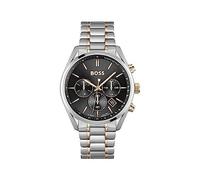 Orologio Uomo HUGO BOSS CHAMPION 1513819 Chrono Bracciale Acciaio Nero Sub 100mt