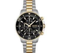 BOSS Orologio analogico oro / nero / argento, Taglia One Size