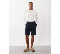 Hugo Boss - Pantaloncini in lino blu scuro W34