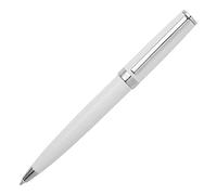 BOSS Penna a sfera in lacca bianca lucida con anello con logo - Style Ballpoint pen Gear Icon White, 58109359 Bianco pz.