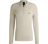 HUGO BOSS Polo Momentum Lite PL24, manica lunga, beige
