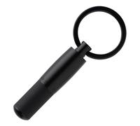 HUGO BOSS - Portachiavi Gear Black - Robusto ed elegante, bimateriale e disponibile in vari colori., Nero, Dia. 13.1 x 54.7 / Ring: 27 mm, Moderno