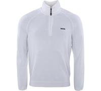 HUGO BOSS Pullover K Perform-Max 1/4-Zip, bianco