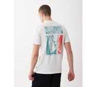 HUGO BOSS - T-shirt a maniche corte bianca regular fit con grafica-Bianco S