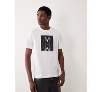 Hugo Boss - T-shirt vestibilità classica bianca con grafica-Bianco 2XL