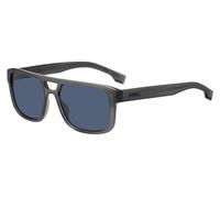 Hugo Boss Uomo BOSS 1648/S KB7/KU Occhiali da sole Iniettato Grigio Blu Squadrata