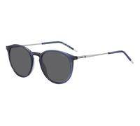 Hugo Boss Uomo HG 1286/S B88/IR Occhiali da sole Iniettato Blu Grigio Rotonda