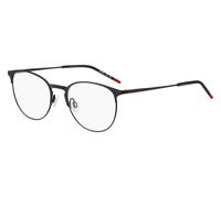 Hugo Boss Uomo HG 1290 OIT Montature da vista Acciaio Nero/Rosso Rotonda