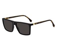 Hugo Boss Uomo Hugo Boss BOSS 1490/S WR7/IR Occhiali da sole Plastica Nero / Havana Grigio Squadrata