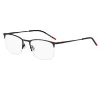 Hugo Boss Uomo HG 1291 OIT Montature da vista Acciaio Nero/Rosso Squadrata